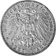 3 Mark German Empire Friedrich II Grand Duke of Baden 15g Silver (1908 - 1915)