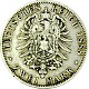 2 Mark German Empire Wilhelm II German Emperor 10g Silver - 1888