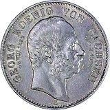 2 Mark German Empire Commemorating the Death of Georg 10g Silver - 1904