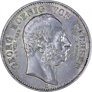 2 Mark German Empire Commemorating the Death of Georg 10g Silver - 1904