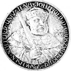 2 Mark German Empire University of Leipzig 10g Silver - 1909