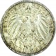 2 Mark German Empire University of Leipzig 10g Silver - 1909