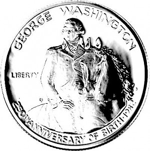 ½ US Dollar George Washington 11,25g Silver - 1982 ½ US Dollar George Washington 11,25g Silver - 1982