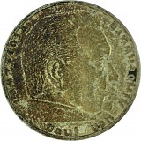 2 Reichsmark Hindenburg with Swastika 5g Silver (1936 – 1939) B-Stock