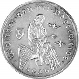 3 Reichsmark Weimar Republic Walther v.d. Vogelweide 7,5g silver - 1930