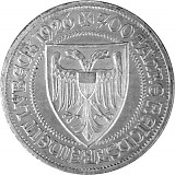 3 Reichsmark Lübeck Free City 7,5g Silver - 1926