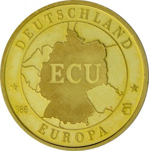 Round ECU Germany Europe 3.49g Gold 1992 - B-Stock