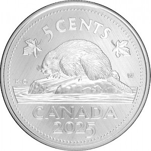 5 Cent Canada Beaver 31.39g Silver 2025