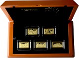 5 Dollar Fiji Premium Size Gold Bar - Australian Investment Collection 5x1g - 2019