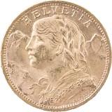 20 Swiss Francs Vreneli 5,81g Gold
