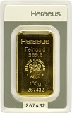 Gold Bar 100g - Heraeus