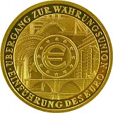 100 Euro 1/2oz Gold - 2002 European Monetary Union