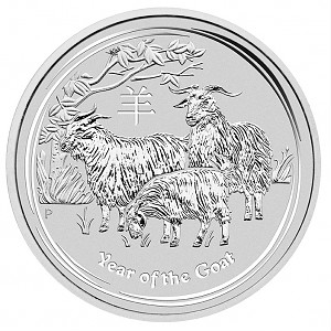 Lunar II Year of the Goat 2oz Silver - 2015