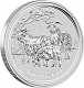 Lunar II Year of the Goat 2oz Silver - 2015