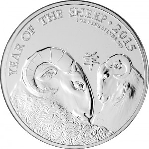 Lunar UK Year of the Sheep 1oz Silver - 2015