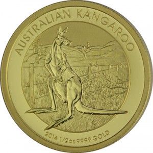 Australian Kangaroo 1/2oz Gold - 2014