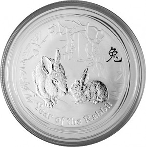 Lunar II Year of the Rabbit 2oz Silver - 2011