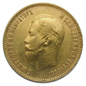 10 Rouble Nikolaus II 7,74g Gold