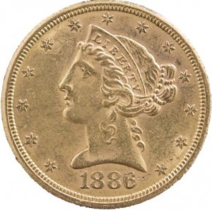 5 Dollar Half Eagle Liberty Head 7,52g Gold