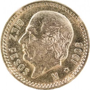 10 Mexican Pesos 7,50g Gold
