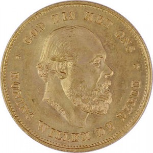 10 Dutch Guilders Wilhelm III 6,05g Gold