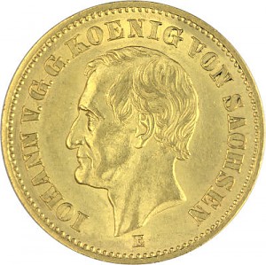 20 Mark King Johann of Saxony 7,16g Gold - 1873