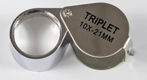 Folding Magnifier - 10x Magnification