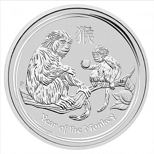Lunar II Year of the Monkey 2oz Silver - 2016