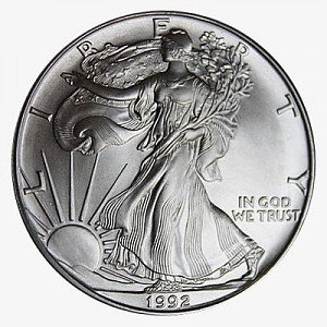 American Eagle 1oz Silver - 1992