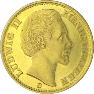 20 Mark Ludwig II King of Bavaria 7,16g Gold (1874 - 1878) 20 Mark Ludwig II King of Bavaria 7,16g Gold (1874 - 1878)
